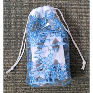 Lilly Pulitzer Towel Clips Bag Set Resort White Blue Tall Tales Beach Accessory